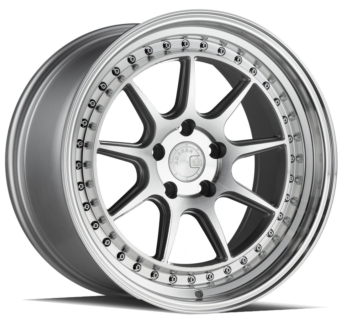 Aodhan 19x9.5 DS-X Series | Silver w/Machined Face | 5x114.3 | +22 | 73.1