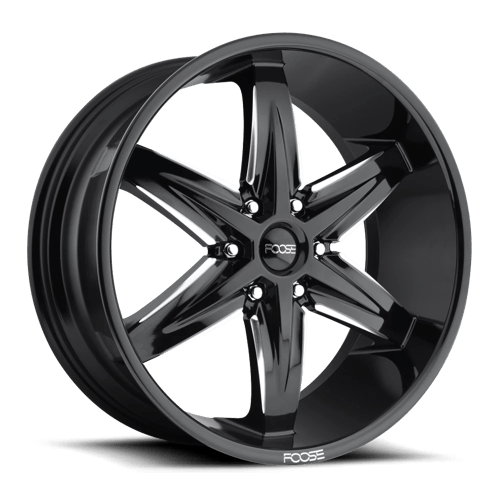 Foose 1PC F162 22X9.5 6X135 GL-BLK-MIL 30MM Wheels