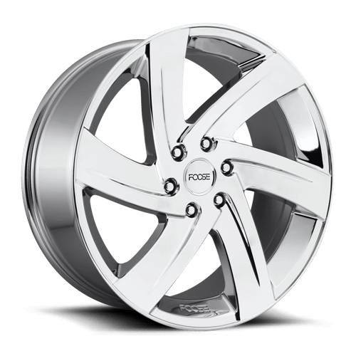 Foose 1PC F166 22X9.5 6X5.5 CHR-PLATED 25MM Wheels