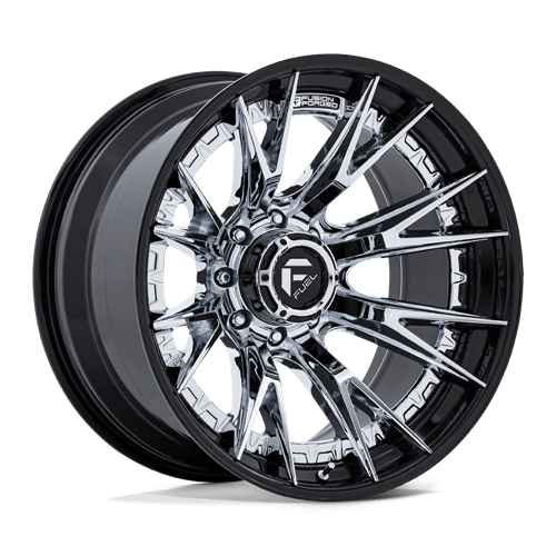 Fuel 1PC CATALYST 20X10 8X6.5 125 -18 CHR G-BLK Wheels