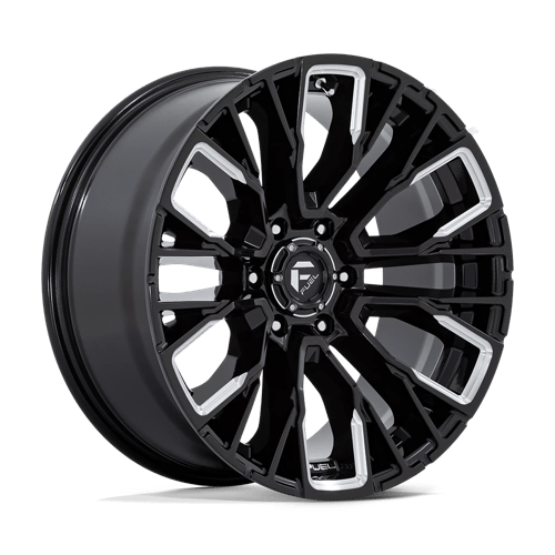 Fuel 1PC REBAR 20X9 6X5.5 106 NBL +1 Wheels