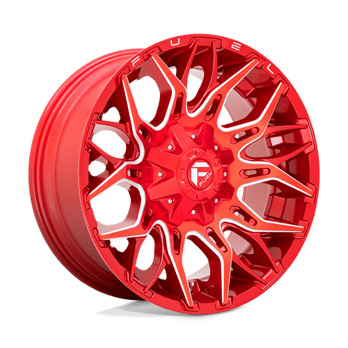 Fuel CANDY RED MILLED D771 22x12 6x135/6x139.7 Wheels