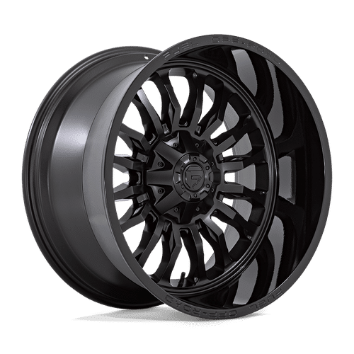 Fuel MATTE BLACK WITH GLOSS BLACK LIP D796 22x12 6x135/6x139.7 Wheels
