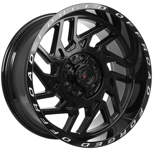 Gloss Black - Milled Lip XR103 Conical Forged Wheels | 20x10 5x127 XR32011