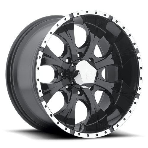 Helo HE791 17X9 6X5.5 G-BLK MACH 18MM Wheels