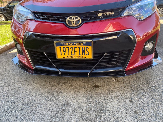 2014-2016 Toyota Corolla S 2PC Front Splitter