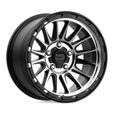 KMC KM542 17X9 5X5.0 S-BLK MACH -12MM Wheels