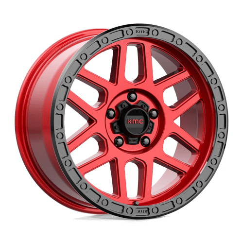 KMC KM544 17X9 5X5.0 C-RED BLK-LP 18MM Wheels