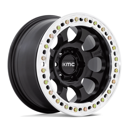KMC KM237 17X8.5 BLANK S-BLK-MACH-RG 0MM (108-150) Wheels