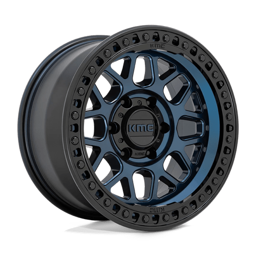 KMC GRS 18X8.5 6X120 66 +0 MN-BLUE GBLK-LP Wheels