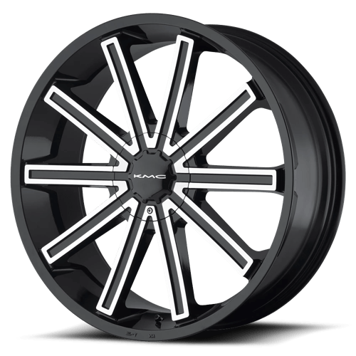 KMC KM681 20X8.5 5X115/120 G-BLK/MCH +15MM Wheels