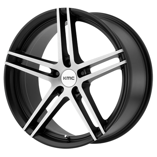 KMC KM703 18X9.5 5X4.5 S-BLK BRUSH 35MM Wheels