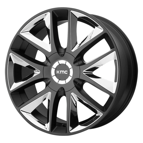 KMC KM710 20X8.5 6X132 S-BLK CHR INS 38M Wheels