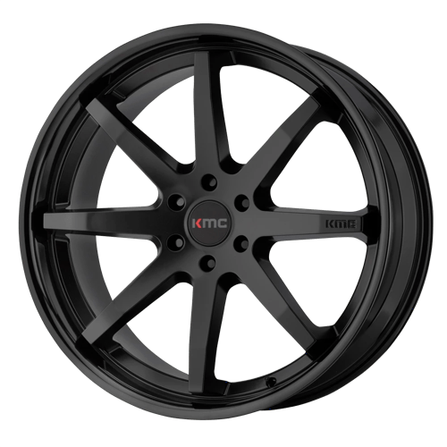 KMC KM715 20X9 5X4.5 S-BLK G-BLK LIP 30MM Wheels