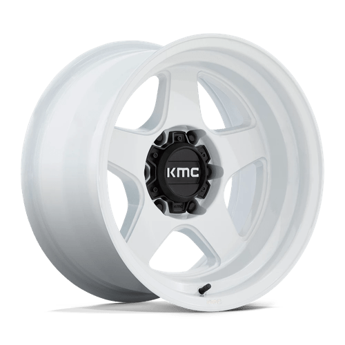 KMC LOBO 17X8.5 6X5.5 106 G-WHT +18 Wheels