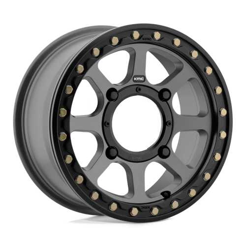 KMC Powersports ADDICT 2 UTV BL 15X6 4X137 S-GRY 38MM Wheels