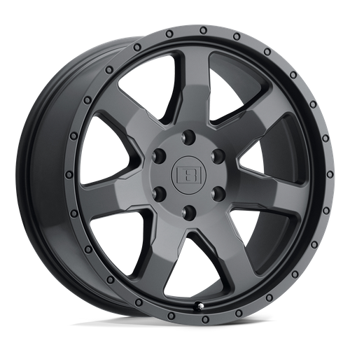 Level 8 LESLM 17X8.5 5X5.0 M-BLK -24MM Wheels