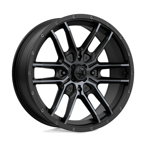 MSA Offroad Wheels FANG UTV 18X7 4X137 S-BLK TTCC 10MM Wheels