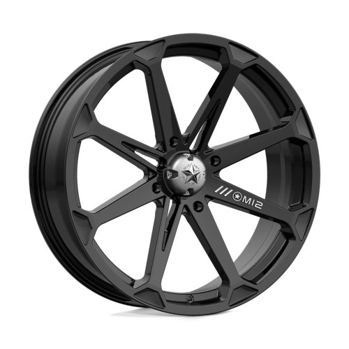MSA Offroad Wheels DIESEL UTV 20X7 4X137 GLOSS BLACK 10MM Wheels