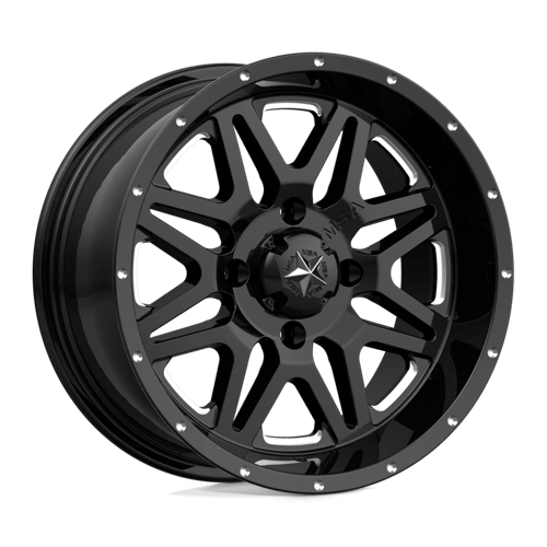 MSA Offroad Wheels VIBE UTV 14X7 4X137 MILLED G-BLACK 00MM Wheels