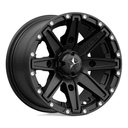 MSA Offroad Wheels CLUTCH UTV 12X7 4X156 S-BLK 10MM Wheels