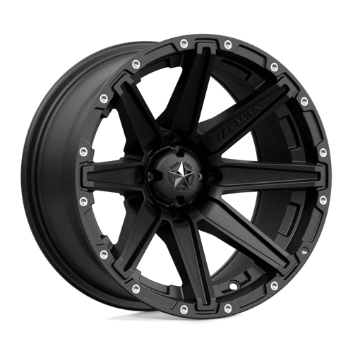 MSA Offroad Wheels CLUTCH UTV 14X7 4X110 S-BLK -47MM Wheels