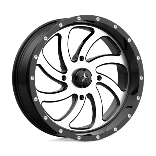 MSA Offroad Wheels SWITCH UTV 24X7 4X156 MACH G-BLK 00MM Wheels