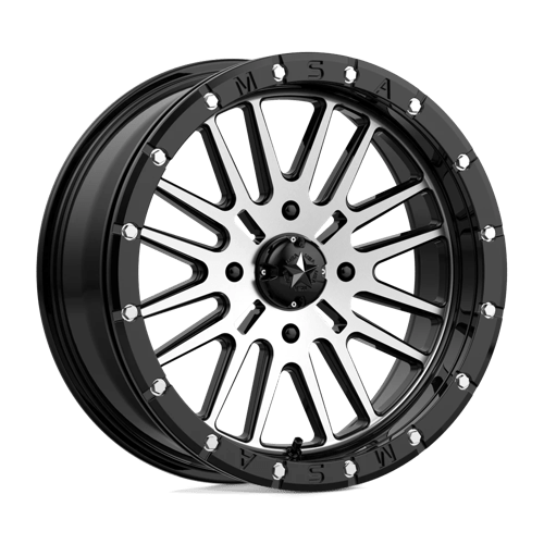 MSA Offroad Wheels BRUTE UTV BL 18X7 4X156 G-BLK MACH 10MM Wheels