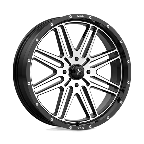 MSA Offroad Wheels M38 22X7 4X156 G-BLK MACH 10MM Wheels