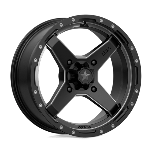 MSA Offroad Wheels CROSS UTV 16X7 4X137 S-BLK TTCC 10MM Wheels