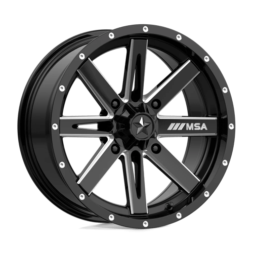 MSA Offroad Wheels BOXER UTV 16X7 4X137 G-BLK MILL 10MM Wheels