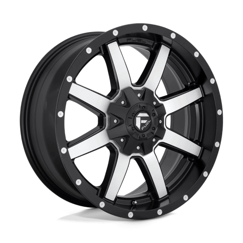 Fuel 1PC D537 20X9 8X180 MT-BLK-MACH 20MM Wheels