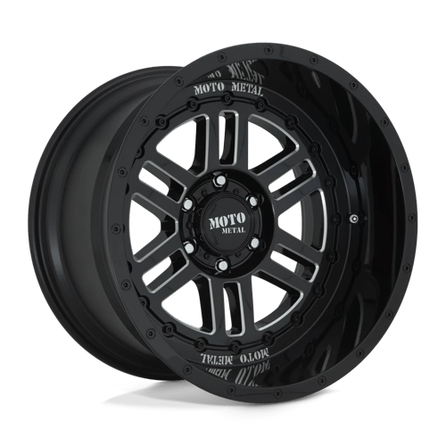 Moto Metal MO800 22X12 8X170 G-BLK MILL -44MM Wheels