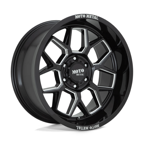 Moto Metal MO803 20X10 8X170 G-BLK MILL -18MM Wheels