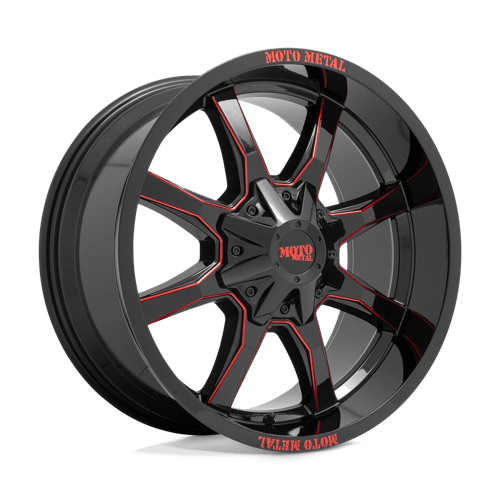 Moto Metal MO970 20X10 8X6.5 G-BLK MILL RTCC -18MM Wheels