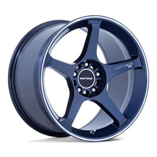 Motegi BATTLE V 18X10.5 5X4.5 72 +35 OB-BLU MCH Wheels