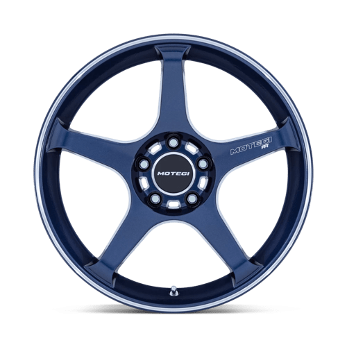 Motegi BATTLE V 18X9.5 5X4.5 72 +0 OB-BLU MCH Wheels