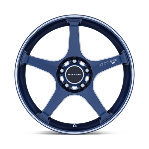 Motegi BATTLE V 18X9.5 5X120 74 +0 OB-BLU MCH Wheels