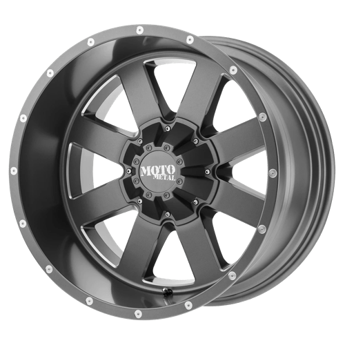 Moto Metal MO962 22X14 5X5/5.5 S-GRY MILL -76MM Wheels