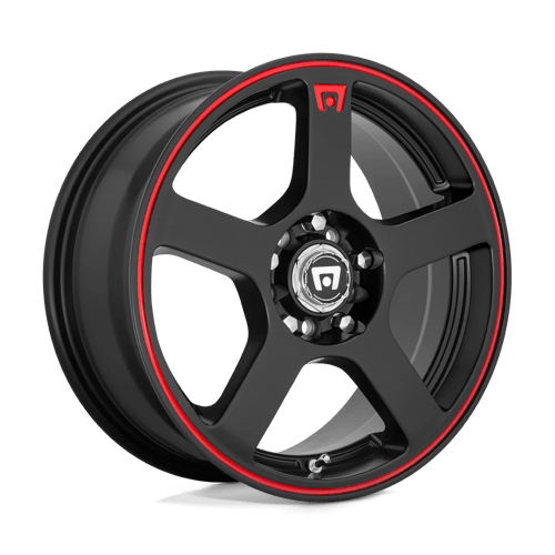 Motegi MR116 15X6.5 4X100/4.5 M-BLK/RED +40MM Wheels