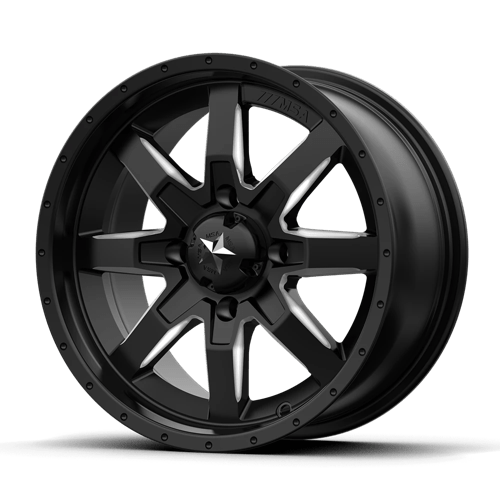 MSA Offroad Wheels MA25 14X7 4X110 MILL S-BLK 10MM Wheels