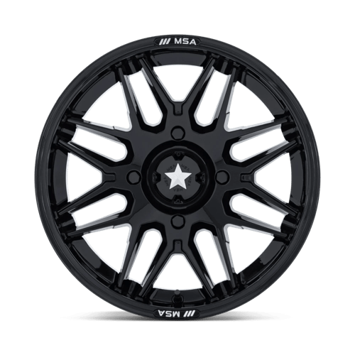 MSA Offroad Wheels RADAR UTV 16X7 5X4.5 72 +10 G-BLK Wheels