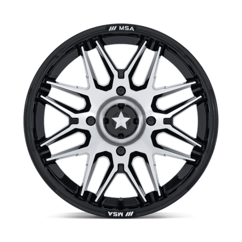 MSA Offroad Wheels RADAR UTV 14X7 4X110 86 +10 G-BLK-MCH Wheels