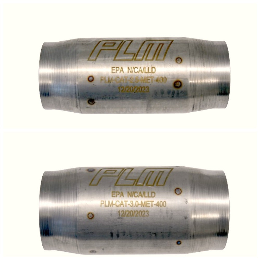 PLM High Flow Performance 400 Cell EPA Metallic Catalytic Converter & Flanges Extension Pipe