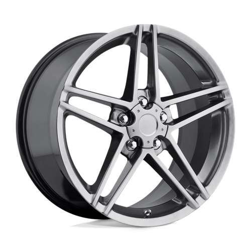 Performance Replicas PR117H 18X8.5 5X4.75 70.7 H-SLV-DRK 56MM Wheels