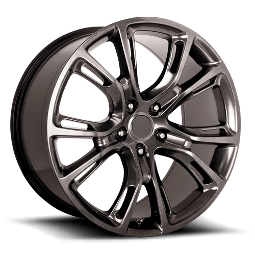 Performance Replicas PR137 22X9 5X5.0 HYPER SLV DRK 34MM Wheels