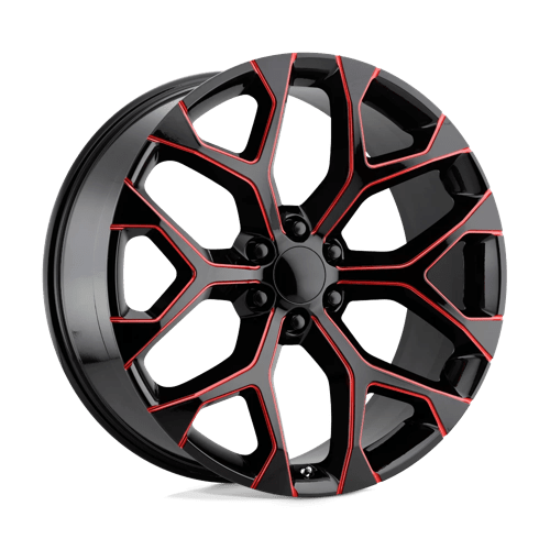 Performance Replicas PR176MR 22X9 6X5.5 78.1 GBLK RED-MILL 24 Wheels