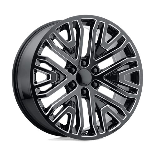 Performance Replicas PR197M 20X9 6X5.5 78.1 G-BLK MILL 24MM Wheels