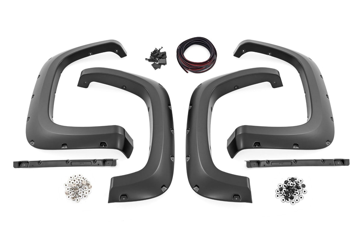 Pocket Fender Flares | GBA Black | Chevy Silverado 2500 HD/3500 HD (20-25)
