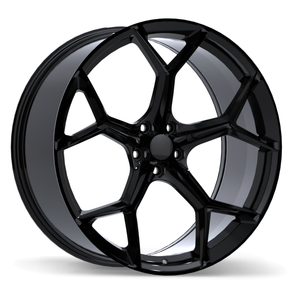 R282 22x9.5 5x112mm +25 66.5mm BLK
